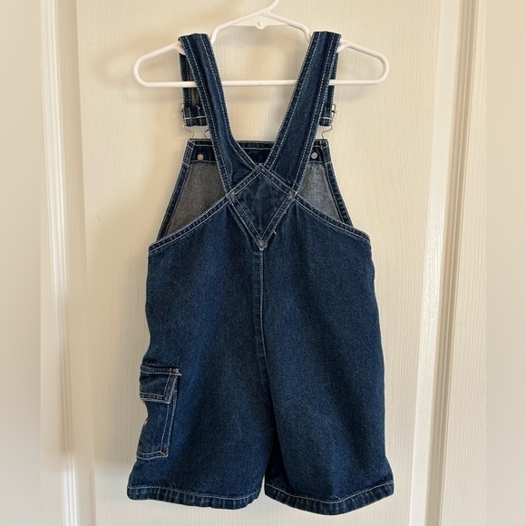 Vintage Dump Truck Denim Short Overalls 2T… - Picture 3 of 5